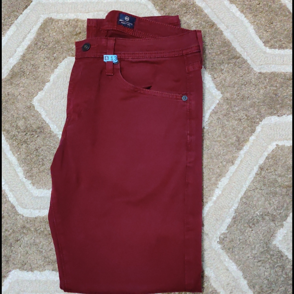 Red AG Adriano Goldschmied tailored pants